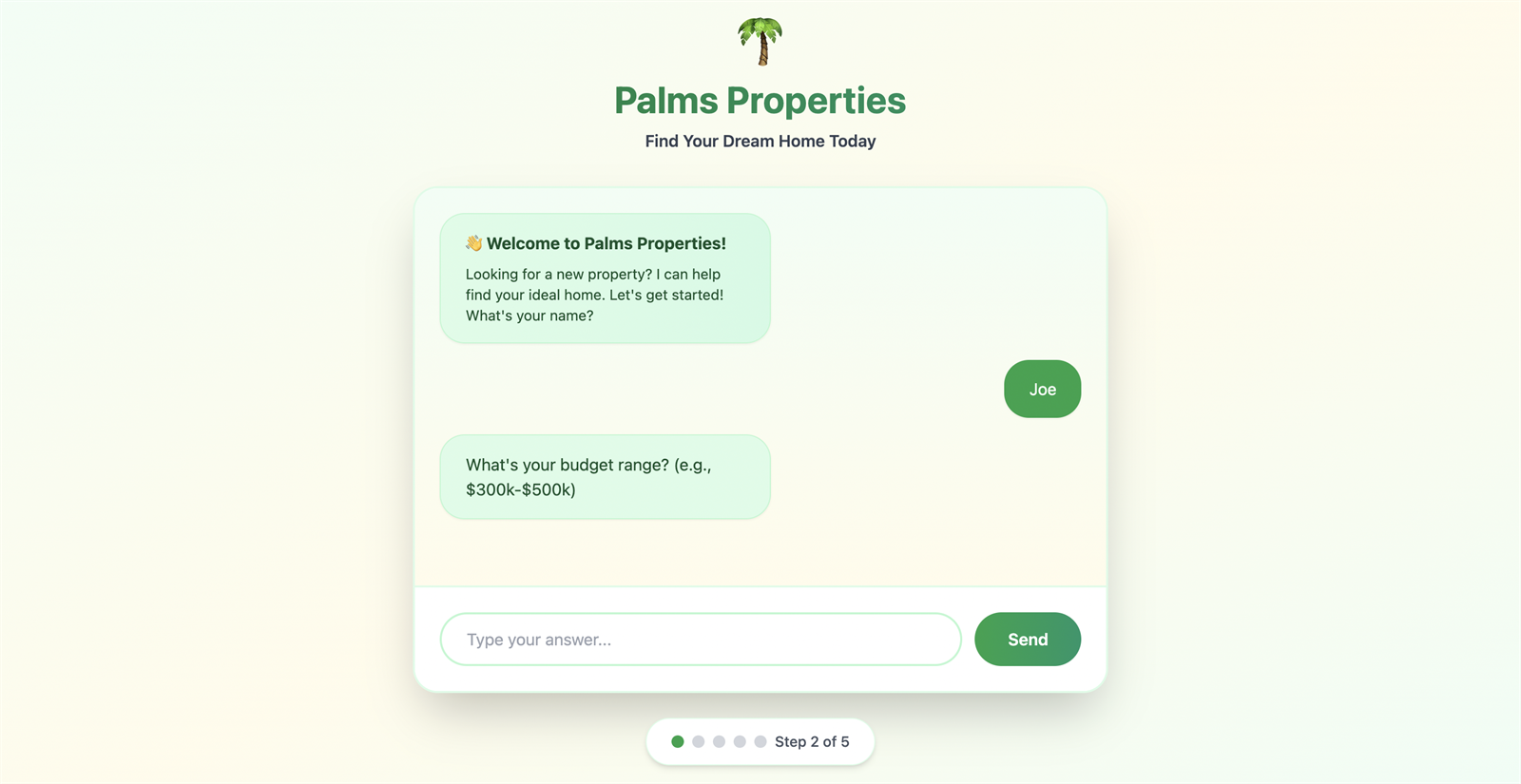 Palms Qualification Bot